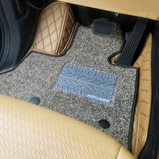 모트라이너 카니발 모노륨 장판시공효과 5D 가죽매트 풀세트, 기아 KA4 카니발 9인승 페이스리프트 / 하이리무진 호환 2020년 8월형~(컴포트 무), 브라운(가죽매트), 브라운(맥스코일매트)