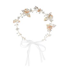 Minsung Company 水晶髮冠, 1個, 金色