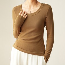 루나걸 여성용 리든니 U넥 골지티 L24FT080817