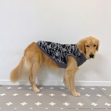 DOGGY STAR 狗狗保暖刷毛T恤, 迷彩灰色