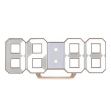 하이어데코 최첨단 LED시계, 골드테두리 + 화이트