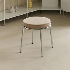 파로마 딕슨 벤즈 패브릭 스툴 방문설치, 베이지, 1개