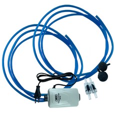 Rora Pet 水族箱矽膠空氣軟管藍色 2p, 1套