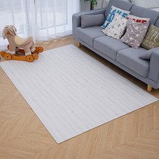 휴팡 9T PVC 멀티플러스 플랫형 중대형견용 미끄럼방지 강아지매트, 02 오크 우드, 1개