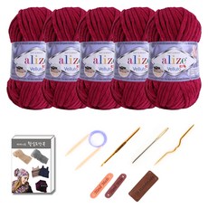 alize 毛線DIY工具組 5球, 107酒, 1套