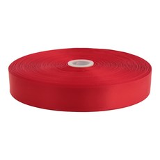 봄팩 공단리본 25mm, 039레드, 90m, 1개