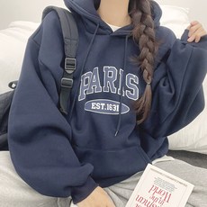 withhuilin 巴黎寬鬆版連帽上衣