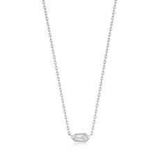 아니아하이에 여성용 스파클 엠블럼 925 실버 로듐 도금 목걸이 N041-01H-W + 쇼핑백