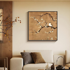 夢想滿滿 純淨圖畫紙 花與鳥圖畫框 D款 1, 1個