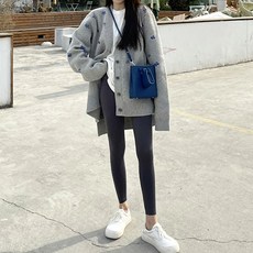 루나글램 임산부 레트로 플라워 니트 가디건