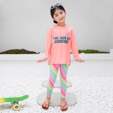 ROROCHAT 女童Sodi長版防曬泳衣Reni水上運動緊身褲套裝