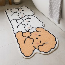 레토 비숑 캐릭터 발매트 LFM-C06, 윙크