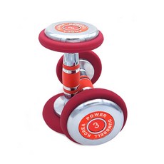 Power Health 聚氨酯啞鈴 紅色 2入, 3kg