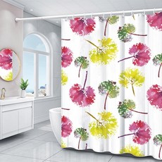 KONG BEAN TERIOR 그린 샤워커튼, 10, 1개