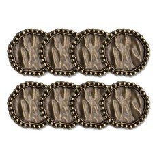 코트 가디건 단추 아스틴 23mm, 엔틱골드, 8개