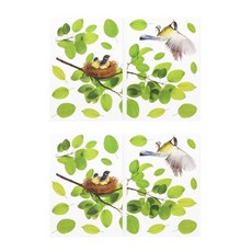 Appree 窗景可撕除貼紙 母鳥與幼鳥, 混合色, 2套