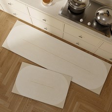 GILGRI 可水洗珪藻土廚房墊2件組, 02 圓圈