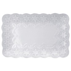 VBC CASA Merletto 蕾絲長方形托盤, 白色, 1個
