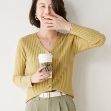 Andaromi 女款 Re-day 羅紋針織開襟衫