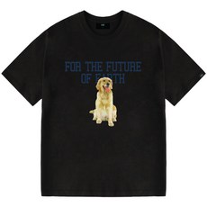 HX 오버핏 빅사이즈 리트리버 통기성 반팔 티셔츠 HX1002