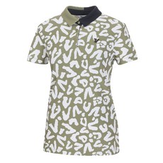 Volvik 富維克 女款高爾夫拼色圖案印花短袖POLO衫 VLTSM308