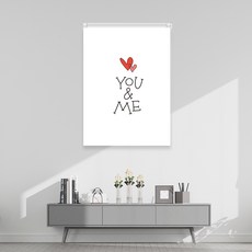 하트유앤미 실사롤스크린 일반원단