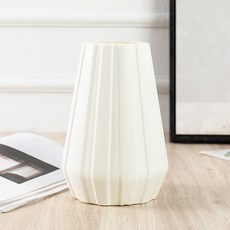 더플로우커머스 유럽 스타일 심플한 인테리어 장식 화병, 화이트