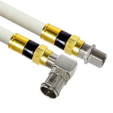 마하링크 국산 골드 고급형 RF 안테나 화이트 5C 꺾임 연장 동축 수제작 케이블 15M, MLZ-GRLAW150(15m), 1개