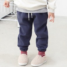 CHOCOMONG 兒童刷毛綁帶束口褲