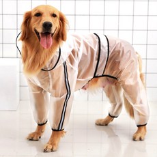 半透明狗狗多合一雨衣雨衣, 透明