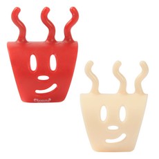 brandyarn 編織工具 針織環 Set 2, 紅色+白色, 1組