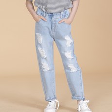 bonumam 兒童Blue Pops仿舊微寬鬆牛仔褲