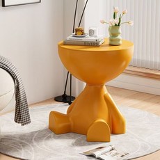 퓨트라 사이드 거실 침실 협탁, 오렌지
