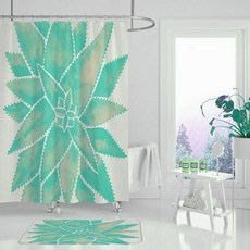 카리스 꽃 식물 방수 욕실 샤워 커튼 A08 180 x 200 cm, 1개