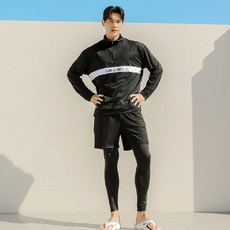 TUBE TREE 男款寬鬆版Anorak半拉鍊防曬衣上下套裝 AE8222PL