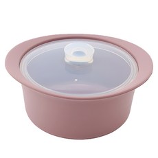 homehouse 矽膠微波蒸煮容器 1200毫升, 1個, 深粉色