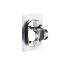 Starium 免鑽孔可調節角度蓮蓬頭支架, 銀色, 1個