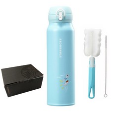 스타벅스 JNL 여름 힐링 보온병 + 세척솔 세트, 혼합색상, 750ml, 1개