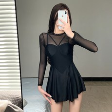 CocoDream 透視長袖傘狀連身泳衣套裝 H18