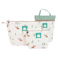 Coney Island 兒童防水收納袋3件組, 麋鹿