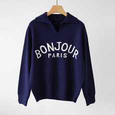 Zenit 女款寬鬆版型開襟領嫘縈字母休閒亮色Sikubongjour針織衫 n2230