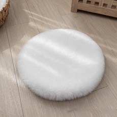 데이소이 반려동물 원형 둥지 부드러운 방석매트, 01 화이트, 1개