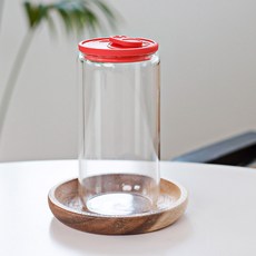 mir Hexa 矽膠蓋啤酒罐造型耐熱玻璃杯 紅色 500ml, 2個