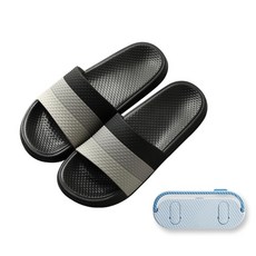 Pamera 粉彩浴室拖鞋 Type2 T112 + 藍色拖鞋架, 1個