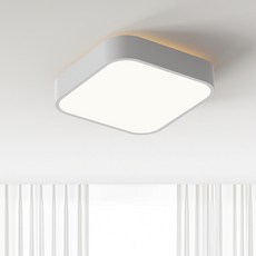 브이오 LED 현관 네온 복도 베란다 직부등 15W 25 x 25 x 5 cm, 화이트 + 주광색