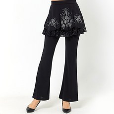 dancedome 3片式星花裹身褲 LDP19100, 黑色