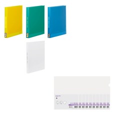 ECO Chungwoon 透明文件夾 40 頁 4入+多色L夾 10入, 1套, 隨機發貨（透明文件），透明（彩色芯片架）