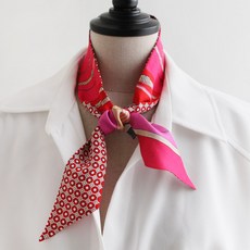 Vavisoo 100%絲綢 Twilly 腰帶領帶絲巾