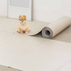 디팡 펫플레이 미끄럼방지 폴딩매트, 시크크리미, 1개