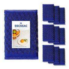 刷刷強力鑽石鋼絲絨菜瓜布 藍色, 10個, 1個